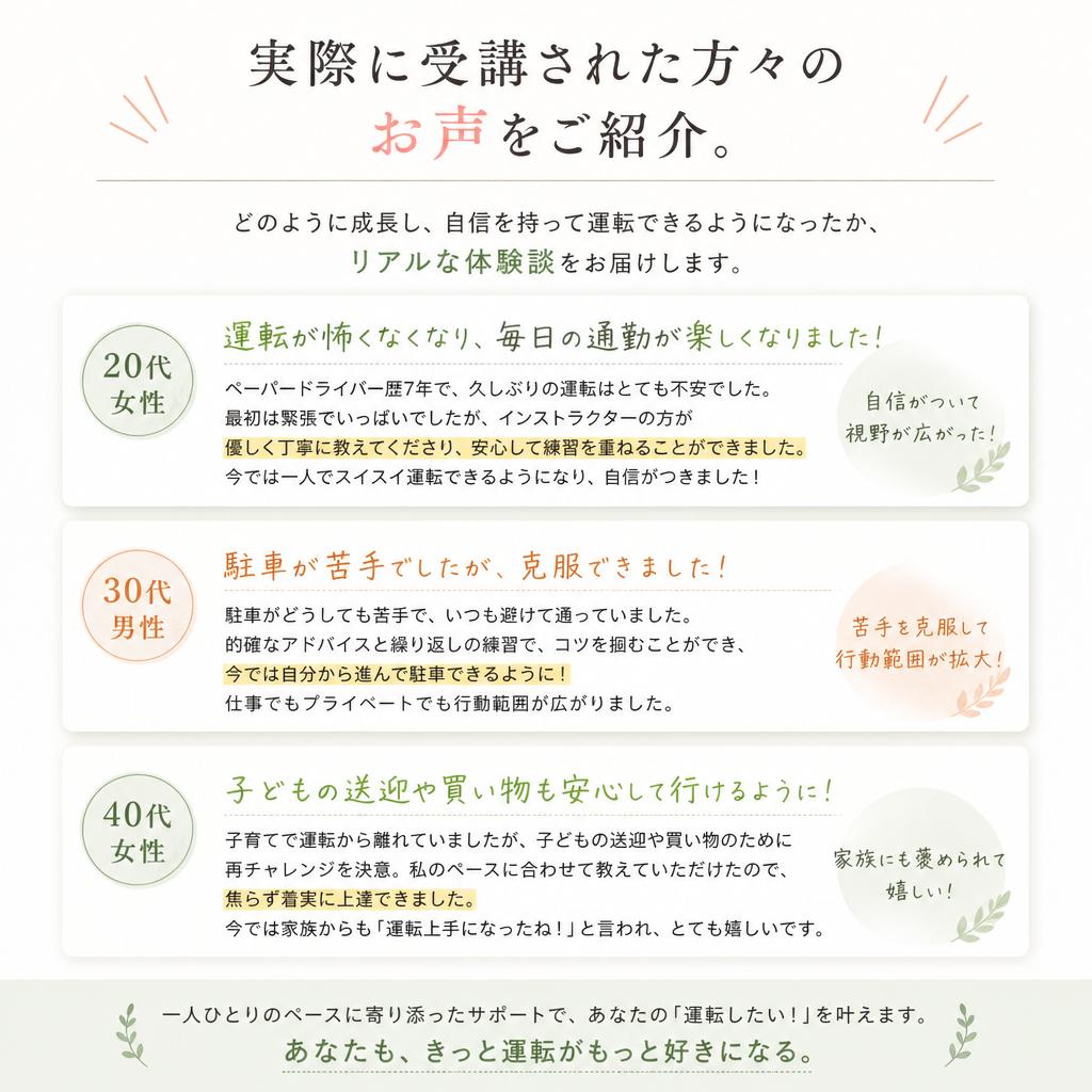 受講者の声
