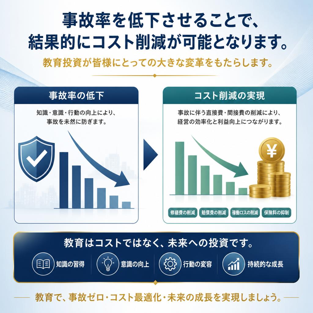 コスト削減に繋がる研修効果